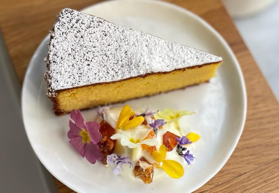 Gluten and dairy free orange and almond cake from the Mindfulmenu St Agnes