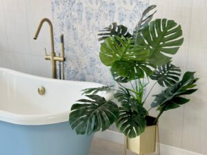 Green Plant in bathroom